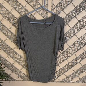 Charcoal Gray Women's Short Sleeve Top
